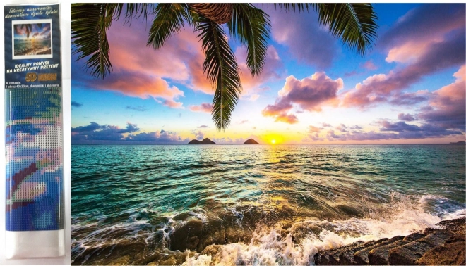 Norimpex Diamant-Malerei Sonnenuntergang im Paradies 30x40cm