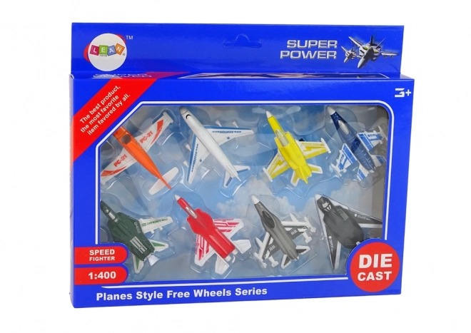 Passagierflugzeug Set 8 Stück