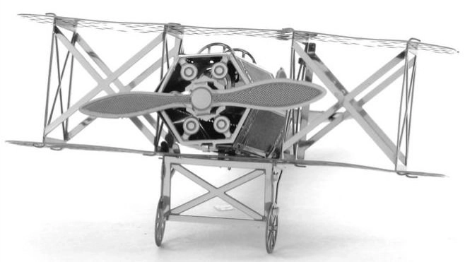 Metall-3D-Modell des Doppeldeckers Fokker D.VII – METAL EARTH