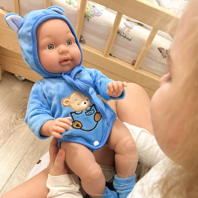 Woopie baby puppe mit bär outfit 46 cm
