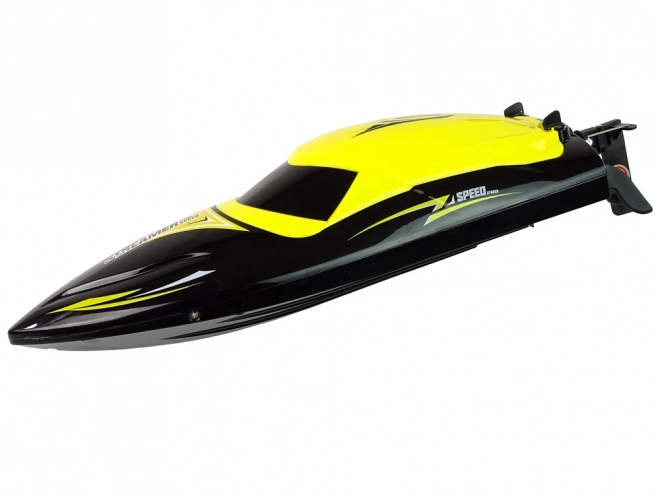 Gelbes R/C Motorboot 35 km/h