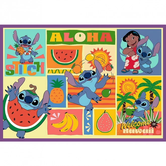 Außergewöhnliches Stitch-Puzzle 4-in-1 Set