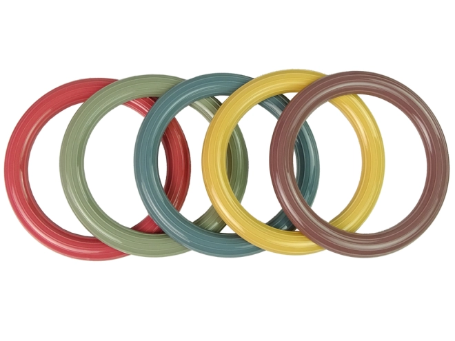 Bunte Ringe und robuste Ausführung