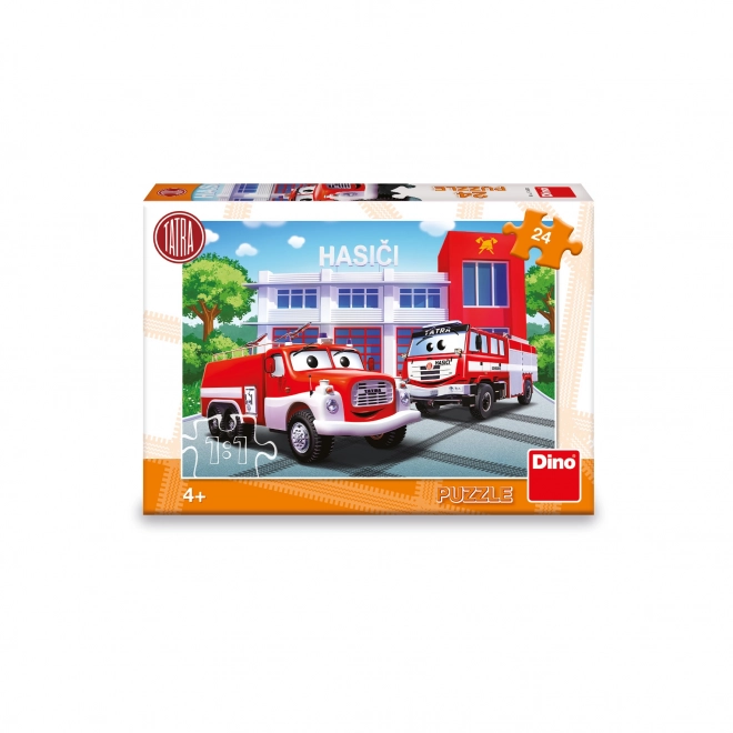 Kinderpuzzle Feuerwehrwagen