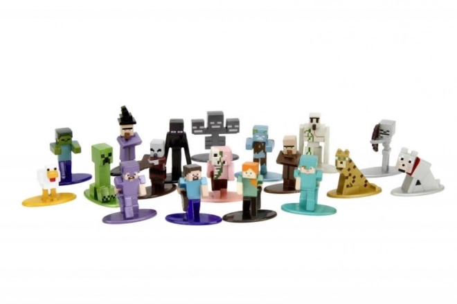 Minecraft Sammelfiguren aus Metall 18er-Set