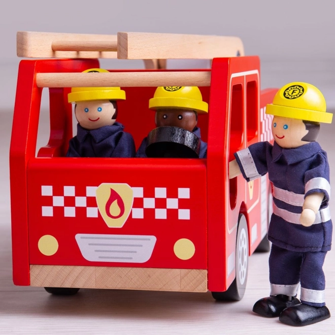 Holz Feuerwehrwagen von Bigjigs Toys