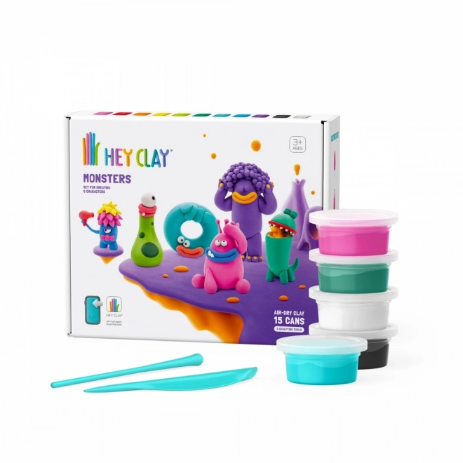 Knetset HEY CLAY Monsterfiguren