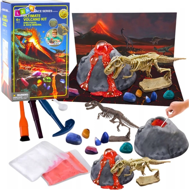 Bildungsset Vulkanexplosionen und Dinosaurier