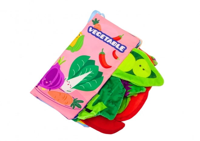 Bunte Raschelbücher mit Gemüse für Babys