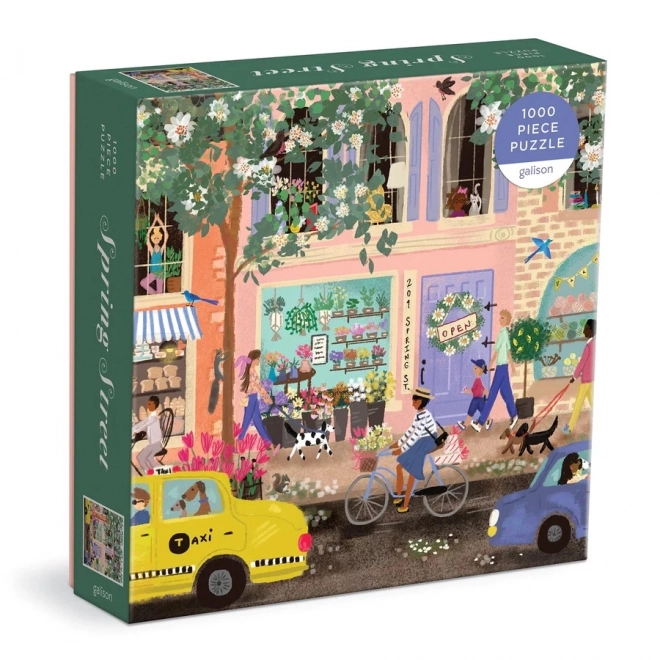 Galison Puzzle Frühlingsstraße 1000 Teile