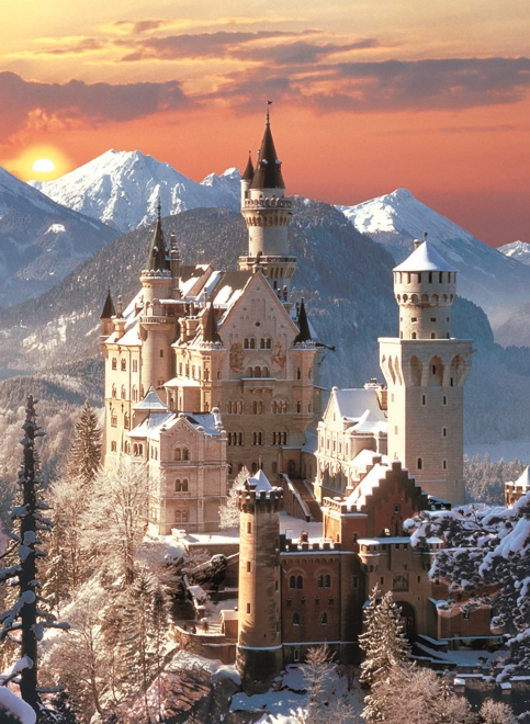 Puzzle 1500 Stück Compact Schloss Neuschwanstein