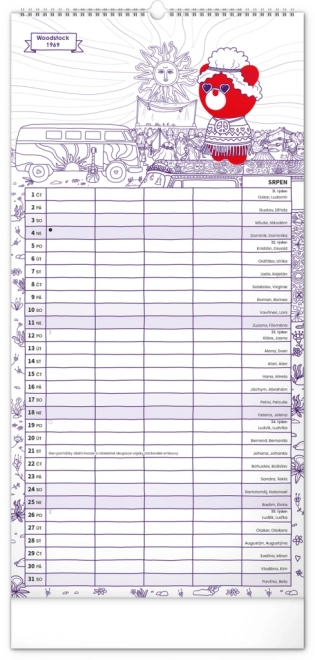 Familienplaner Kalender Teribear 2025