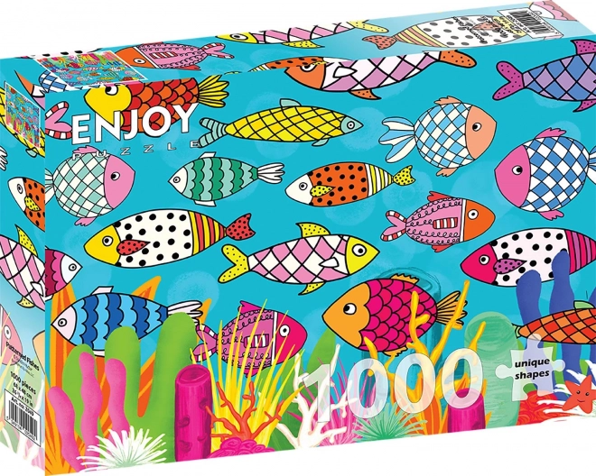 Genießen Puzzle Fische mit Muster 1000 Teile