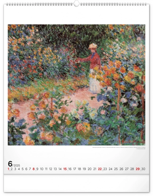 Wandkalender Claude Monet 2025