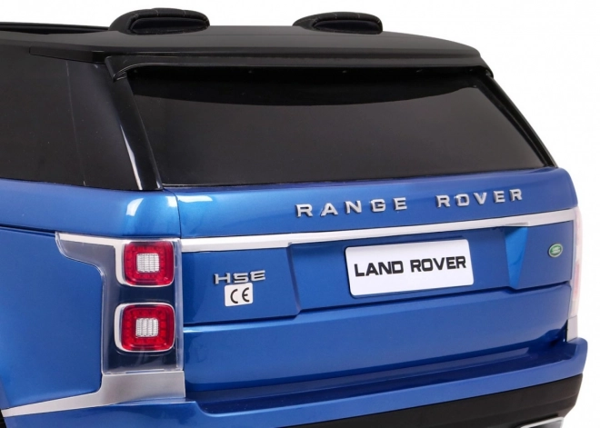 Range Rover HSE Lackiertes Auto für 2 Kinder Blau + Fernbedienung + 5-Punkt-Gurt + Audio-Panel + LED-Licht