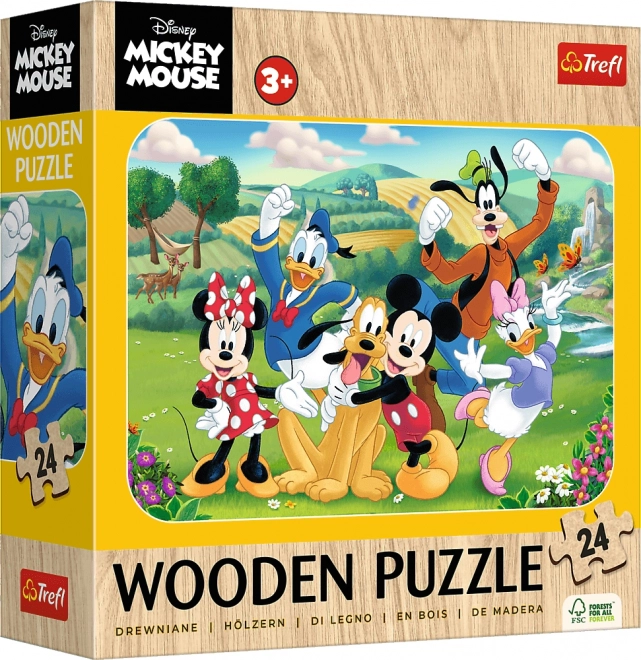 Mickey und Freunde Trefl Holzpuzzle