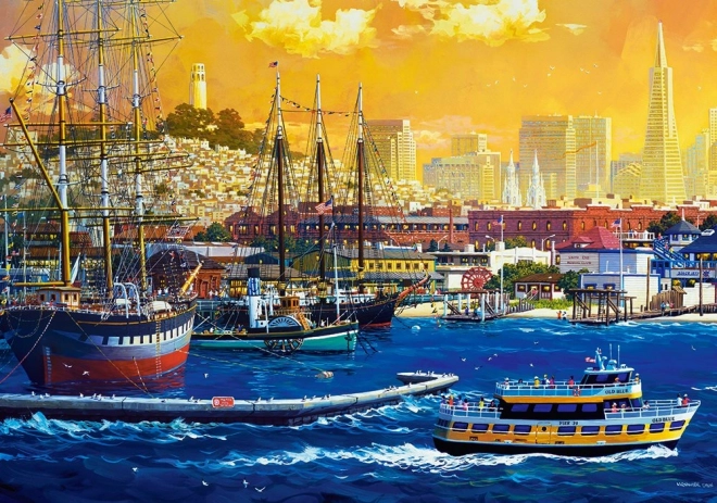 Puzzle San Francisco Hafen 500 Teile