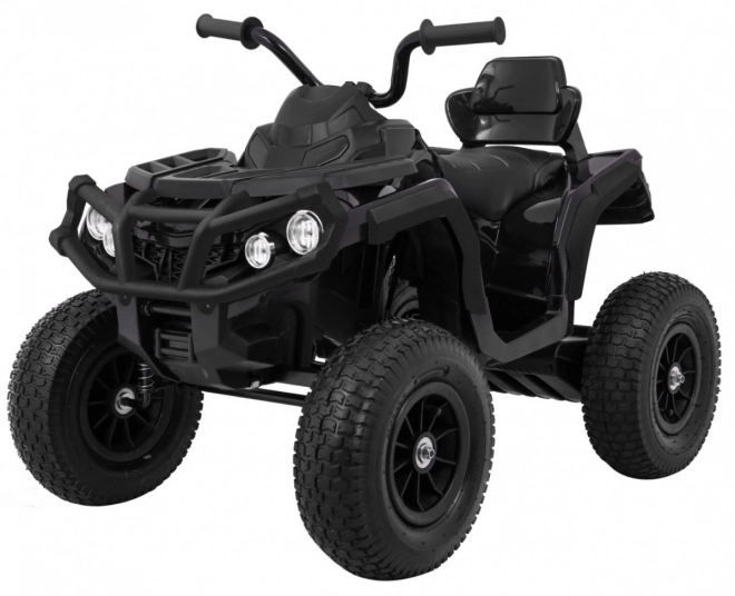 Kinder-Quad ATV Air Batterie Quad Schwarz + aufblasbare Räder + Radio MP3 + langsamer Start