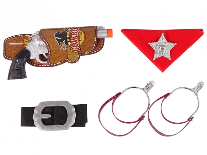 Cowboy Sheriff Set mit Gewehr und Revolver