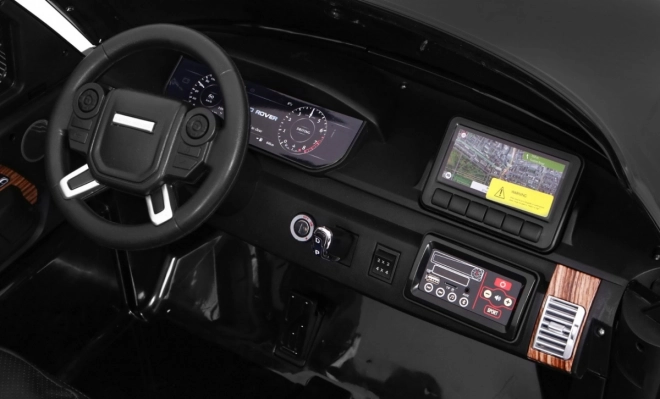 Range Rover HSE 2-sitziges Kinderauto Schwarz + Fernbedienung + 5 Gurte + Audio-Panel + LED-Diode