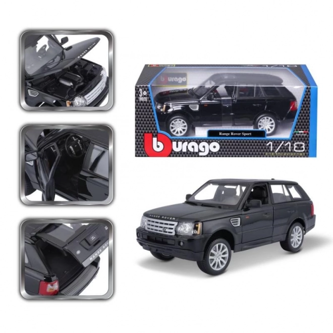 Bburago Range Rover Sport Modellauto in Schwarz