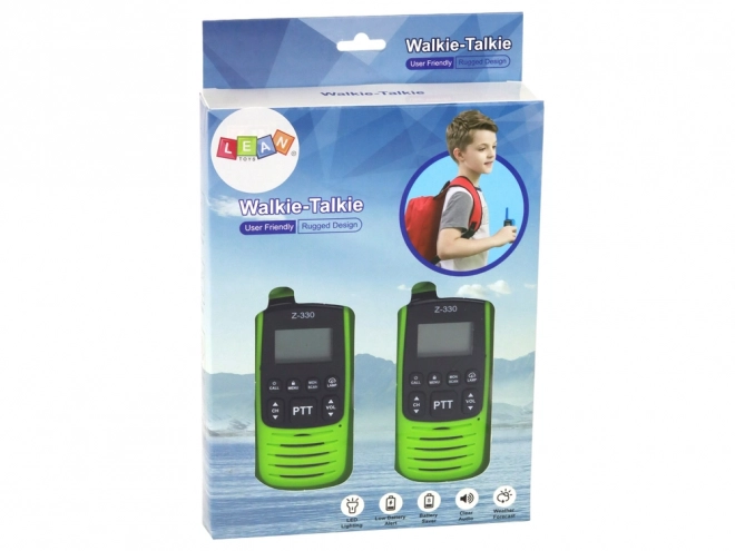 Grüne Walkie-Talkies mit 3 km Reichweite
