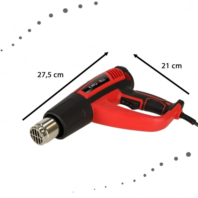 Elektrische Heißluftpistole 1850W mit Temperaturregelung