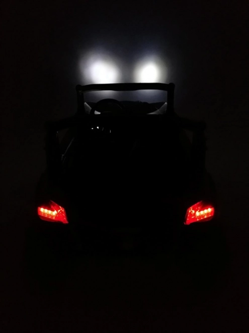 Kinderauto UTV-MX schwarz 4x4 mit MP4, Fernbedienung und LED-Beleuchtung