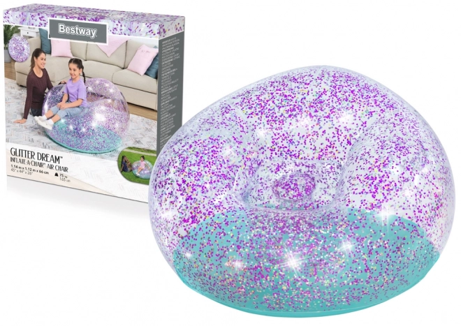 Bestway Glitter Dream Aufblasbarer Sessel