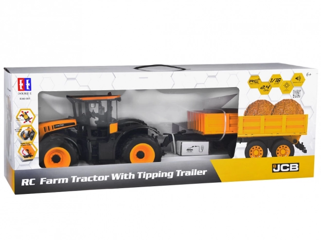Ferngesteuerter JCB Traktor mit Kippanhänger