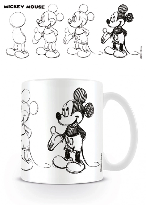 Mickey Mouse Tasse Sketch Design