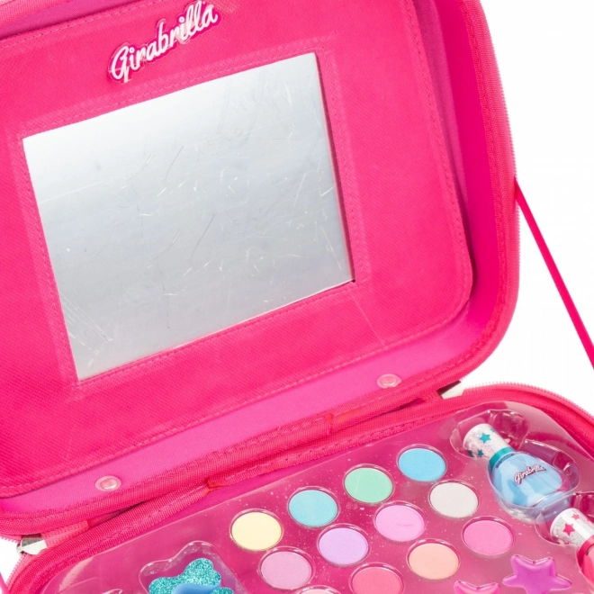 Make-up Koffer in Pink und Silber von Girabrilla