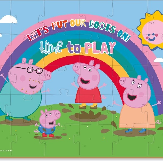 Puzzle Peppa Wutz: Regenbogen 30 Teile