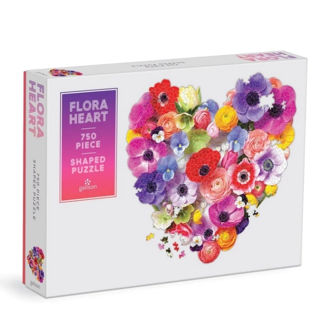 Galison Puzzle Blumenherz 750 Teile