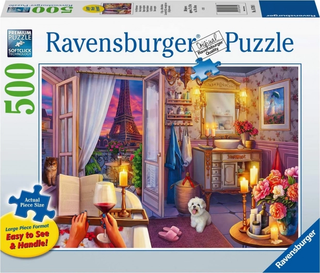 Ravensburger Puzzle Gemütliche Orte: Badezimmer in Paris XXL 500 Teile