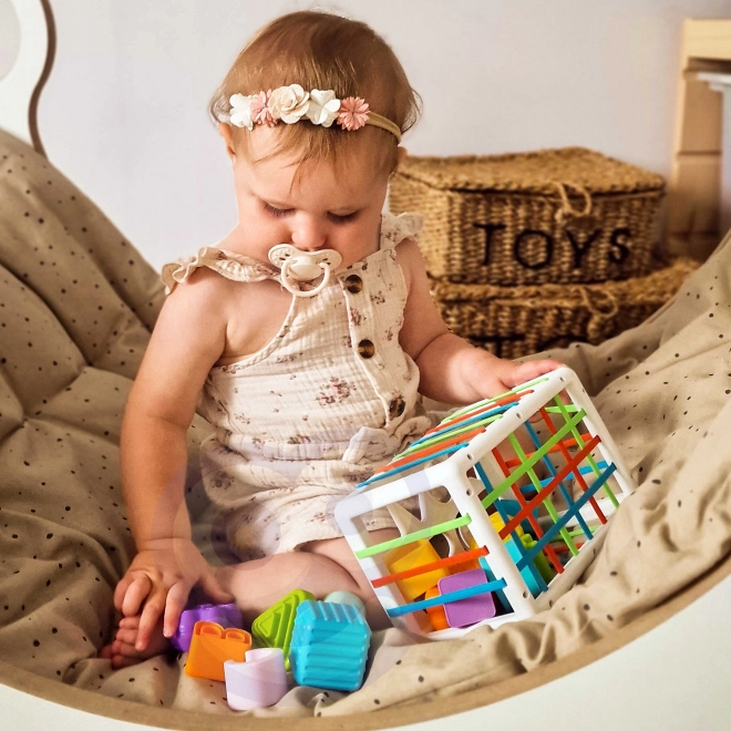 Woopie Baby Sensorischer Würfel Formensortierer