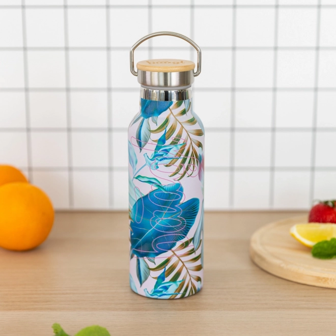 Thermoflasche mit Bambusdeckel Leafs 500 ml