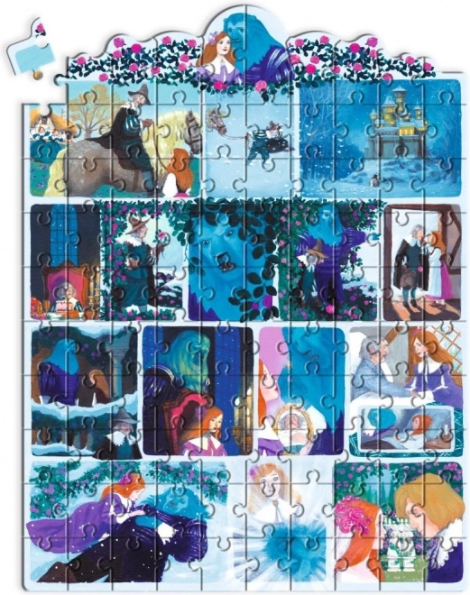 Puzzle mit Geschichte Die Schöne und das Biest 100 Teile