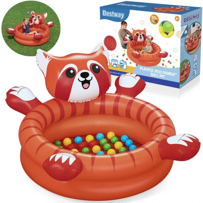 Bestway Roter Panda Bällepool mit Bällen