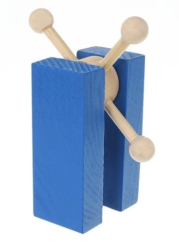 Buntstift-Holzdomino-Set für Kinder