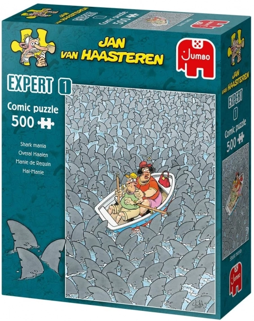 Jumbo Puzzle Jan van Haasteren: Haifischmanie 500 Teile