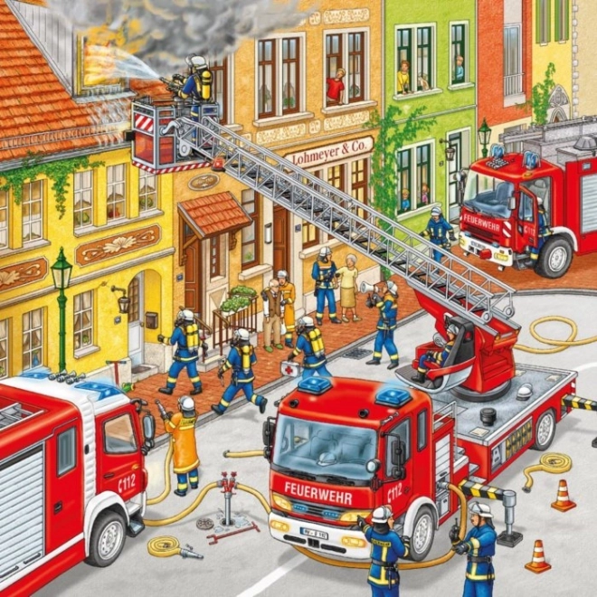 Ravensburger Puzzle Feuerwehr 3x49 Teile