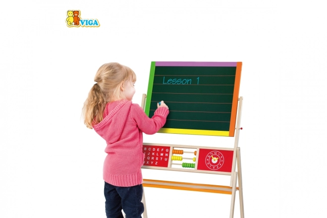 Holztafel 2-in-1 für Kinder