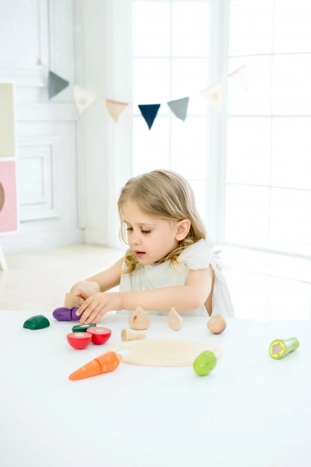 Holz Gemüse Schneideset für Kinder