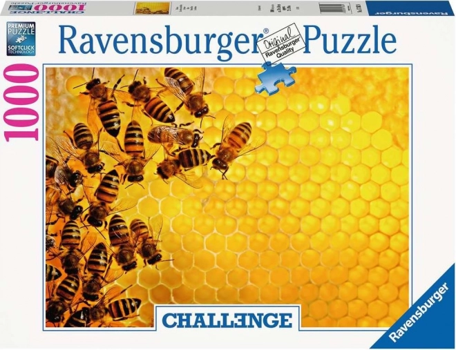 Ravensburger Puzzle Herausforderung: Bienen auf Honigwaben 1000 Teile