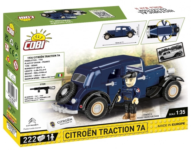 Citroën Traction 7A Modellauto Bausatz