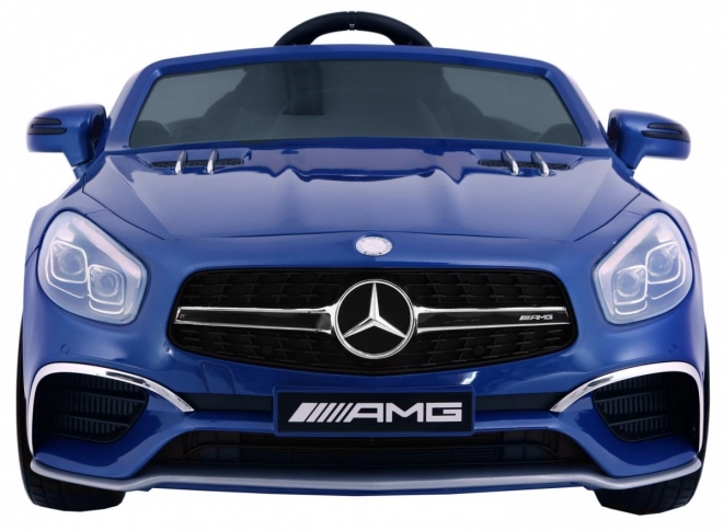 Mercedes AMG SL65 für Kinder Blaue Farbe + Fernbedienung + Gepäckträger + Sitzverstellung + MP3 LED + Langsamer Start
