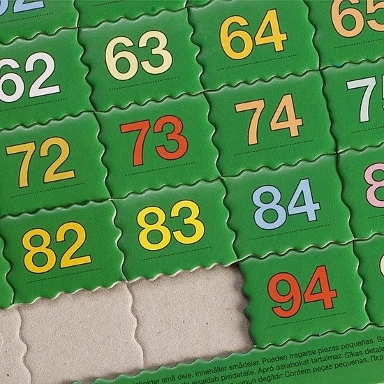Larsen Lernpuzzle Zählen bis 100 - 100 Teile