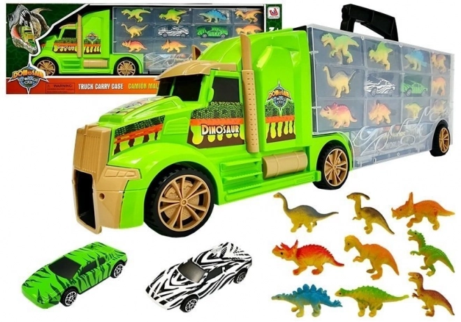 Dinosaurier-Truck Spielset Grün