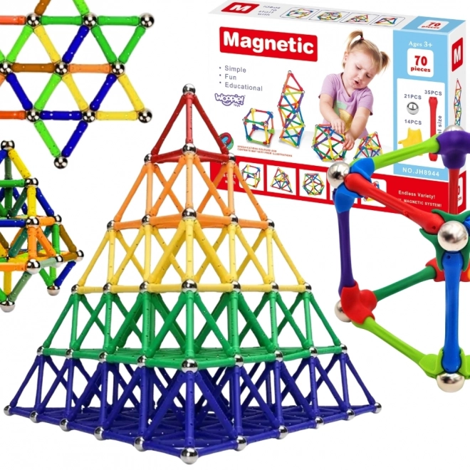 Magnetisches Baukasten Woopie mit 70 Teilen